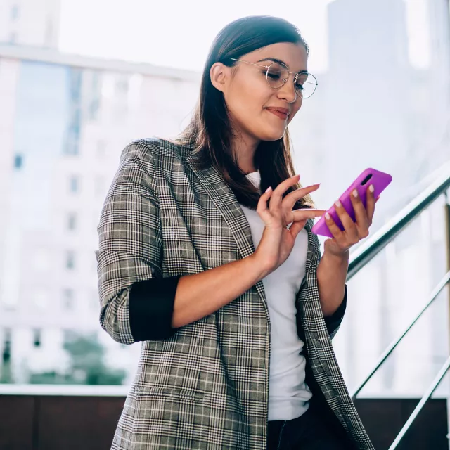 woman on phone