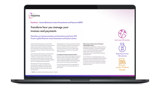 Image of laptop with Factsheet