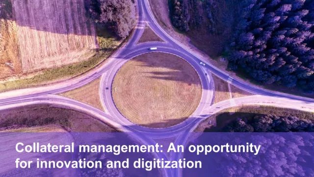 Cover slide of "How collateral management ..." Webinar