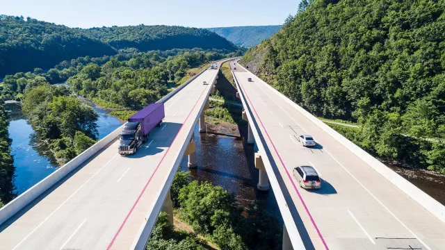 Highway over river