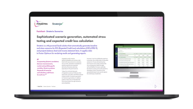 Image of laptop with cover slide for Straterix Scenarios factsheet
