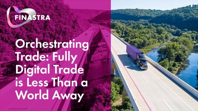 Cover slide of "Fully digital trade is less than a world away" Webinar