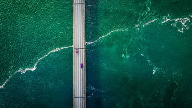 Road over water