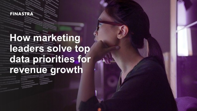 Cover slide of "How marketing leaders solve top data priorities for revenue growth" webinar