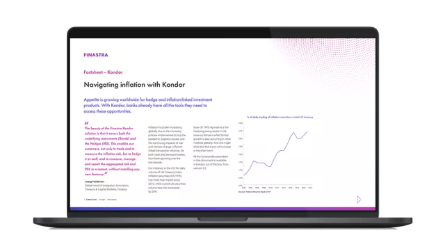 Cover image of "Navigating inflation with Kondor" factsheet