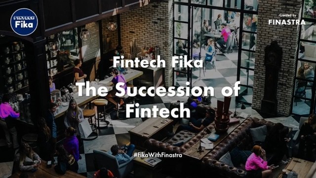 Cover image for "The succession of fintech" webinar