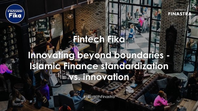 Cover slide for "Innovating beyond boundaries - Islamic Finance standardization vs. innovation" webinar