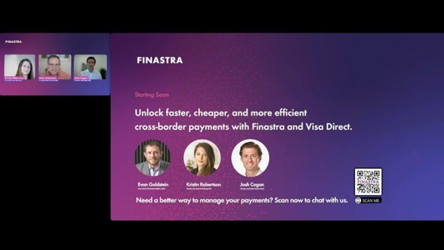 Cover image for "Unlock faster, cheaper, and more efficient cross-border payments with Finastra and Visa Direct" webinar