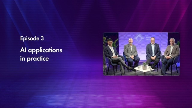 Cover image for the "AI applications in practice" Finastra TV episode