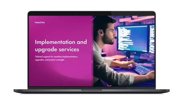 Cover image for "Implementation and upgrade services" brochure