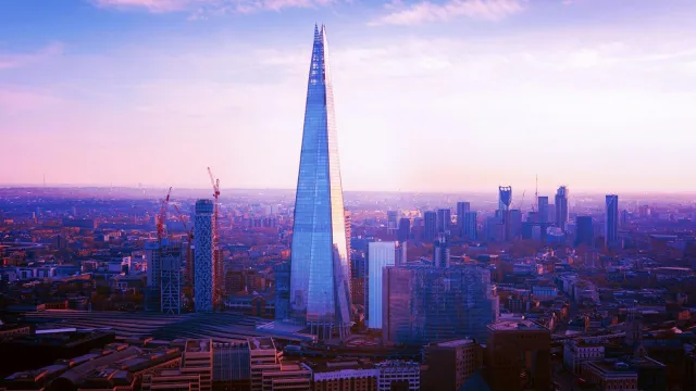 Image of an aerial view of The Shard building