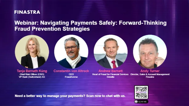 Cover image of "Navigating payments safely: Forward-thinking fraud prevention strategies" webinar