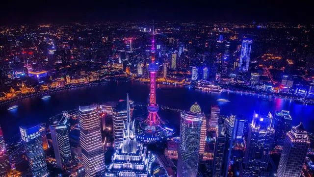 Image of cityscape at night