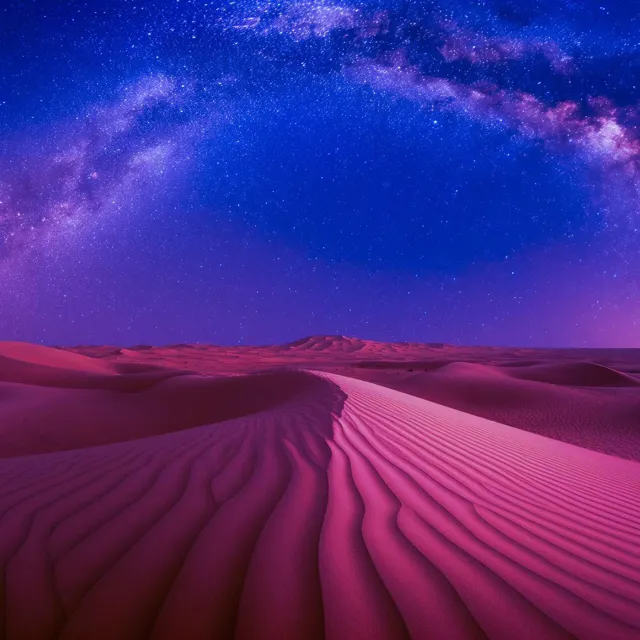 Image of desert at night