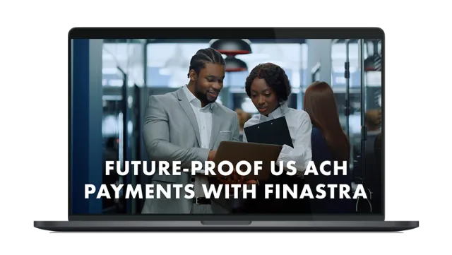 Cover image of "Future-proof US ACH payments with Finastra" video
