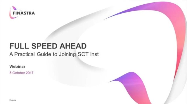 Full Speed Ahead – A Practical Guide to Joining SCT Inst
