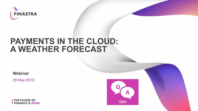 Cloud-Based Payment Solutions - A Weather Forecast