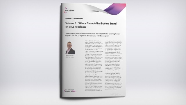 Volume 5 – Where Financial Institutions Stand on CECL Readiness