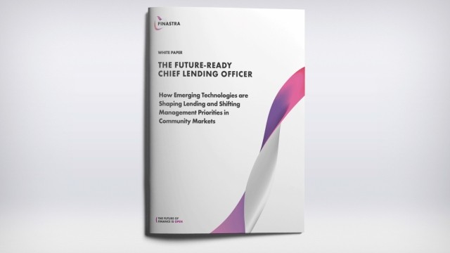 The Future-Ready Chief Lending Officer, How Emerging Technologies are Shaping Lending and Shifting Management Priorities in Community Markets