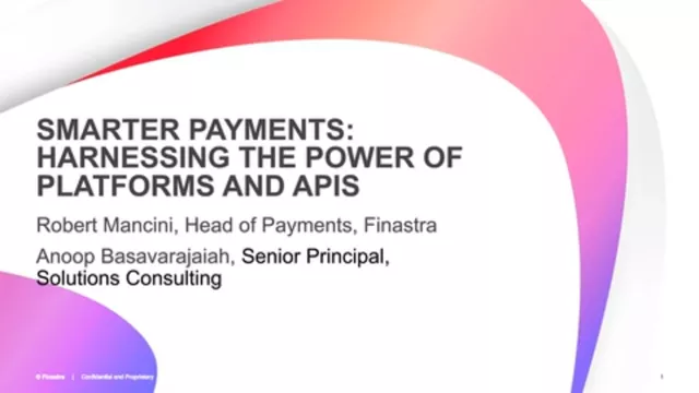  Smarter Payments Harnessing the Power of Platforms and API's