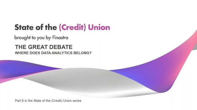State of the (Credit) Union, Part #6 - The Great Debate: Where Does Data Analytics Belong?