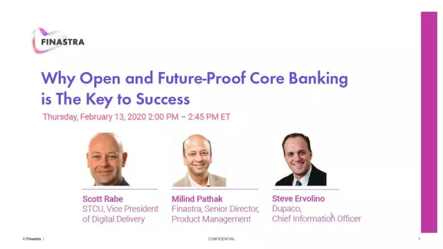 Open and future-proof core banking
