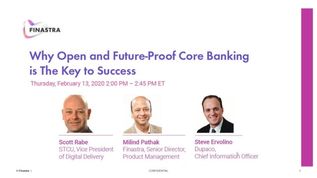 Open and future-proof core banking