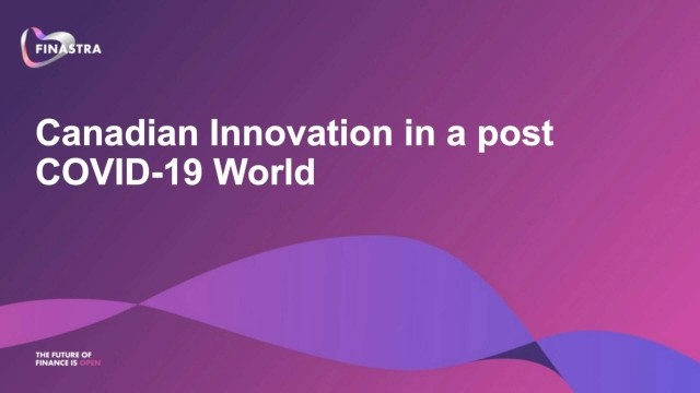 Canadian Innovation in a post COVID-19 World