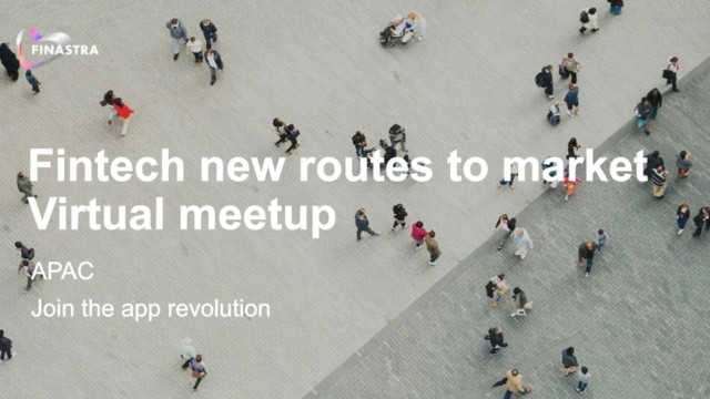 Fintech new routes to market virtual meetup