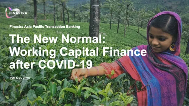 The new normal: Working Capital Finance after COVID-19