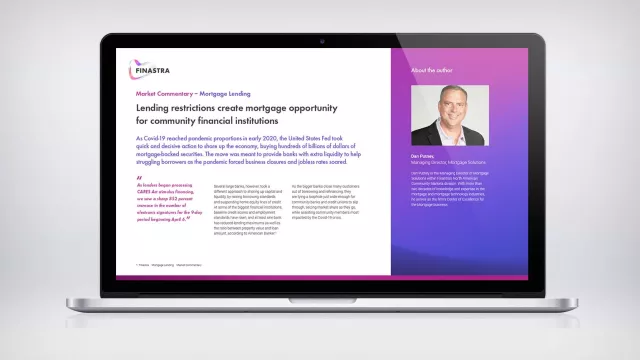 Lending restrictions create mortgage opportunity for community financial institutions
