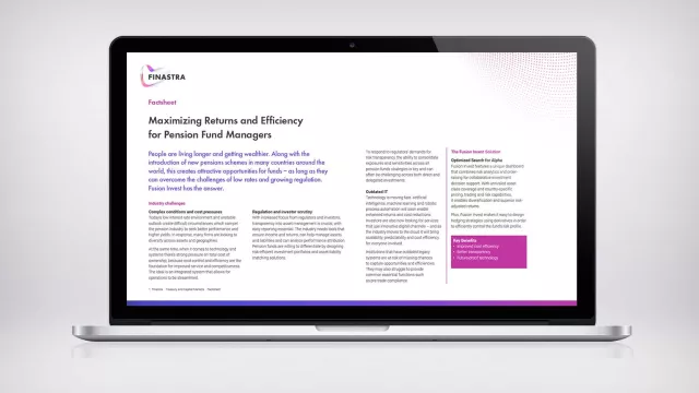 Fusion Invest Maximizing Returns and Efficiency for Pension Fund Managers