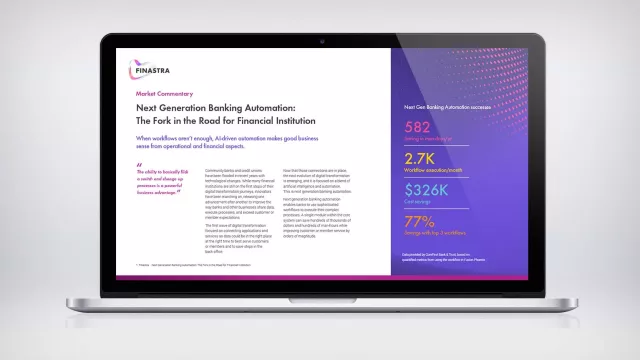 Next generation banking automation: The fork in the road for financial institution
