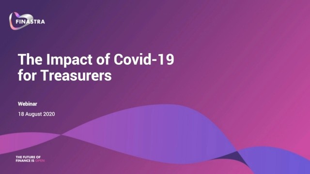 The impact of COVID-19 for treasurers