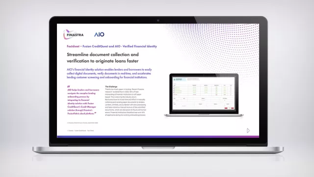 Image of laptop with factsheet