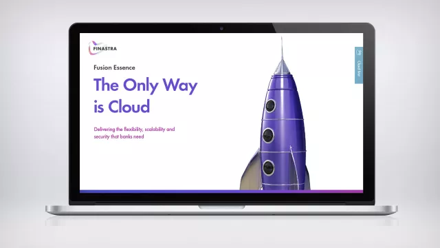 Image of laptop with rocket