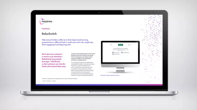 Image of laptop with factsheet