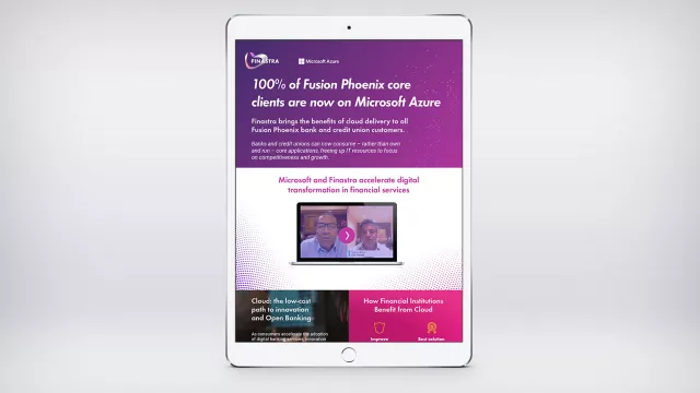 Image of tablet with brochure