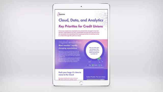 Image of tablet with infographic