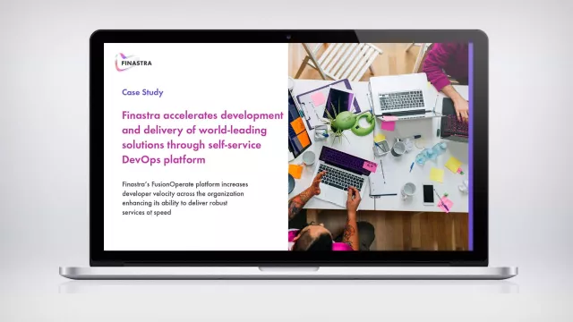 Image of laptop with brochure