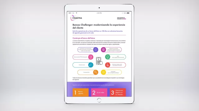 Image of tablet with infographic