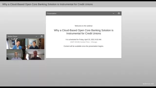 Image of webinar title slide and presenters
