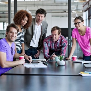 People in a meeting