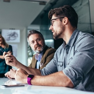 People working in office