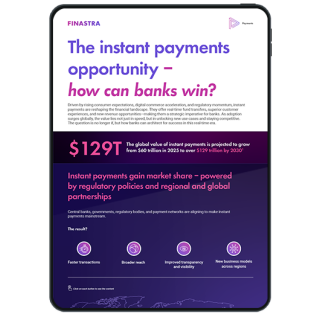 Cover image of "The instant payments opportunity – how can banks win?" infographic