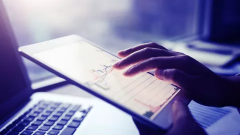 Person using tablet