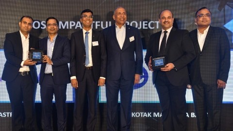 Image of people receiving the award for Finastra