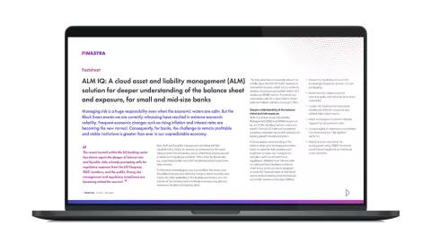 Image of laptop with cover slide for ALM IQ factsheet