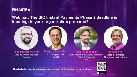 Cover image of "The SIC Instant Payments Phase 2 deadline is looming: Is your organization prepared?" webinar