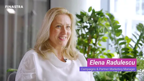 Elena Radulescu, Campaigns & Partner Marketing Manager, says that sharing projects and exchanging ideas with colleagues has been the best growth experience for her